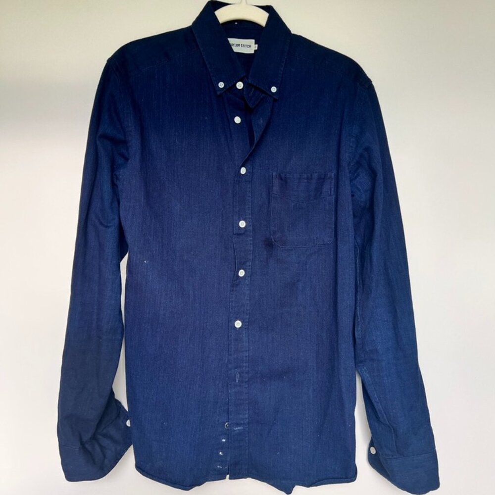 Taylor Stitch Indigo Oxford Button Down Shirt - Size 42